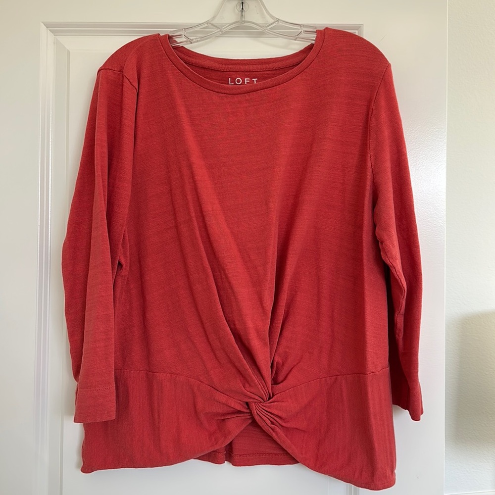 The Loft Coral Sweater